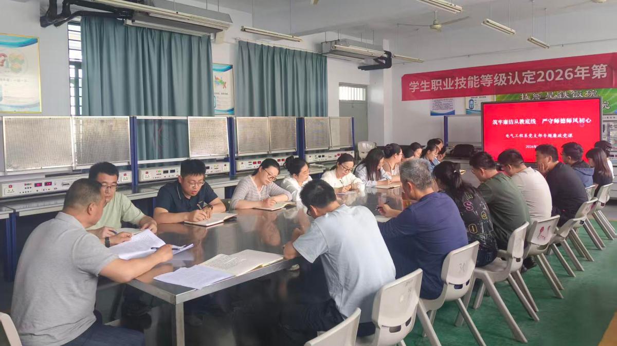 筑牢廉洁从教底线 严守师德师风初心---电气工程系开展廉政教...